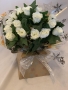 Rose Box Bouquet Christmas White 2