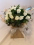 Rose Box Bouquet Christmas White